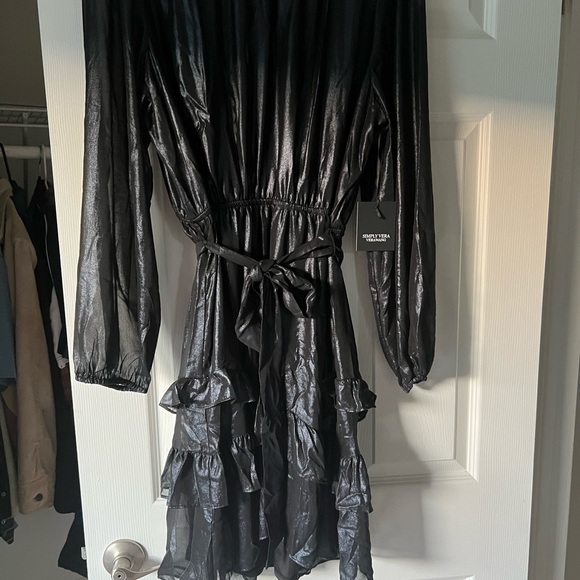 Vera Wang Dark Blue Dress - Picture 1 of 4
